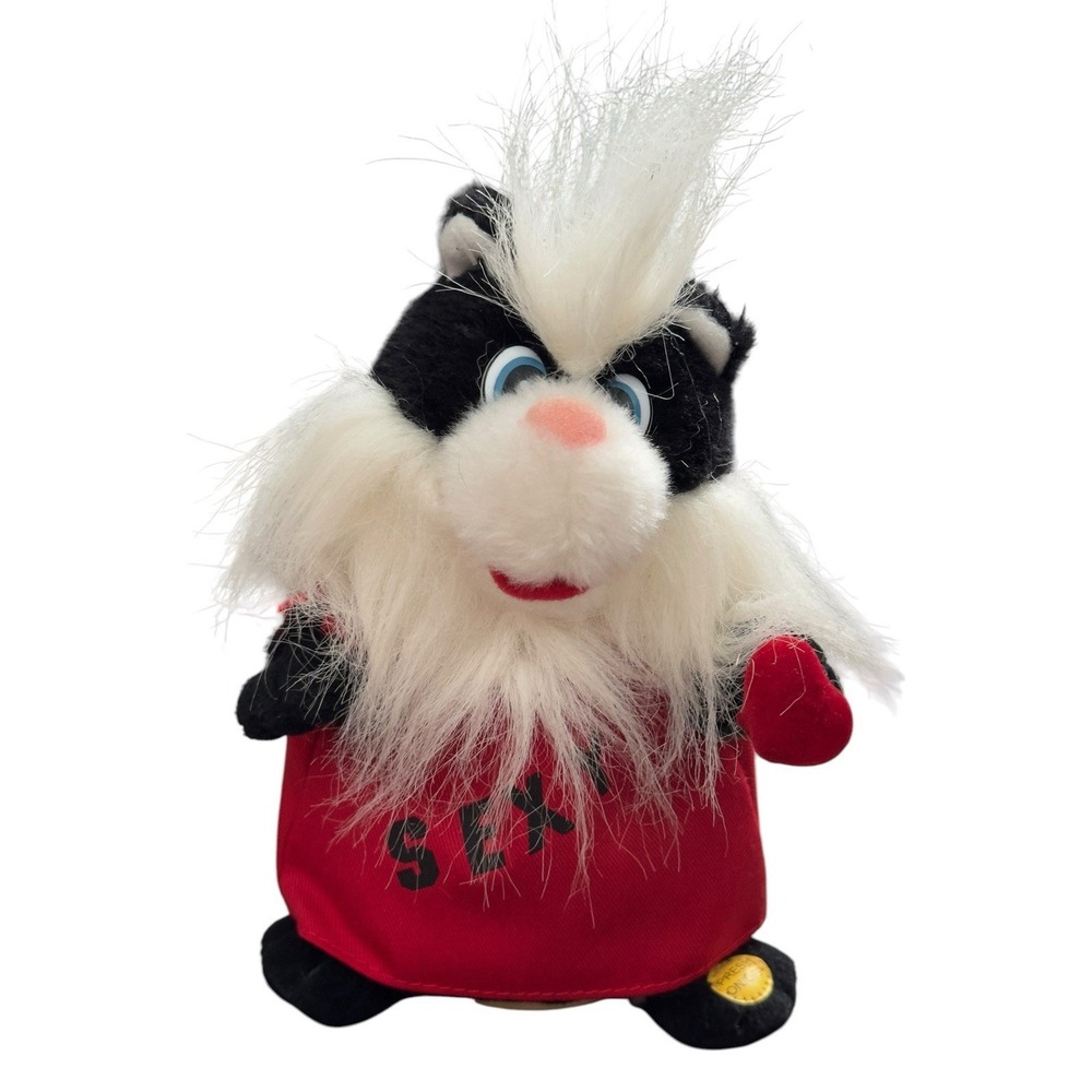 Gemmy‎ Y2K Valentines Skunk Animated Plush I'm Too Sexy Working Funny Plush Toy